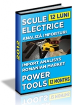 Analiza importurilor de scule electrice - 12 luni 2012