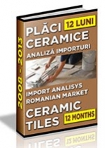 Analiza importurilor de placi ceramice si obiecte sanitare - 12 luni 2013