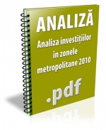 Analiza investitiilor in zonele metropolitane 2010