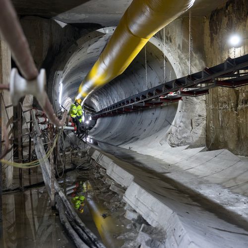 Progres M6: Stația Aeroport Băneasa are structura de rezistență gata în proporție de 82%