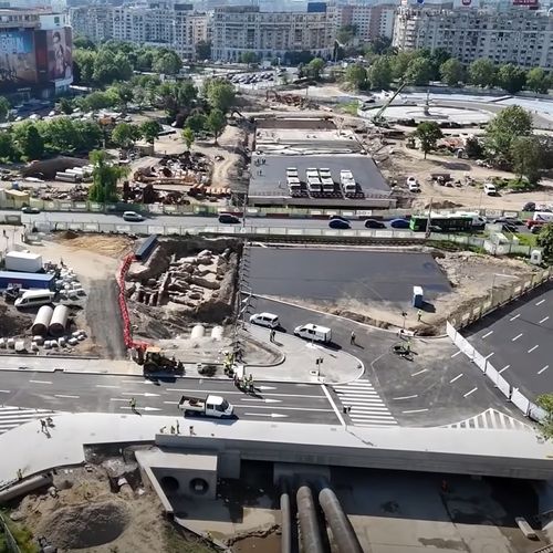 Planșeul Unirii, grad de execuție de 60%: Etapa de la Hanul lui Manuc a fost încheiată