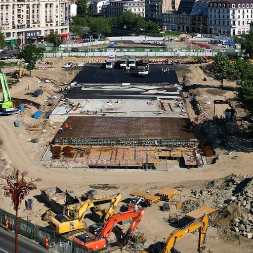 Planșeul Unirii: Construcții Erbașu, Bog’Art și CDS continuă lucrările în ritm susținut